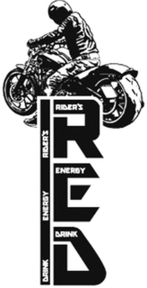 RED RIDER'S ENERGY DRINK DRINK ENERGY RIDER'S trademark