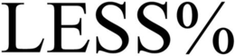 LESS% trademark