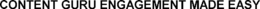 CONTENT GURU ENGAGEMENT MADE EASY trademark