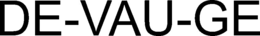 DE-VAU-GE trademark