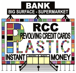 BANK BIG SURFACE - SUPERMARKET RCC REVOLVING CREDIT CARDS PLASTIC INSTANT MONEY ENTRY EXIT trademark