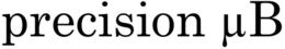 PRECISION B trademark