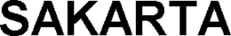 SAKARTA trademark