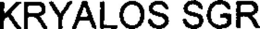 KRYALOS SGR trademark