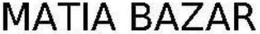 MATIA BAZAR trademark