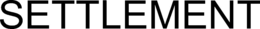 SETTLEMENT trademark