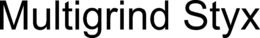 MULTIGRIND STYX trademark