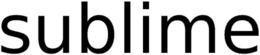 SUBLIME trademark
