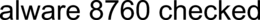 ALWARE 8760 CHECKED trademark