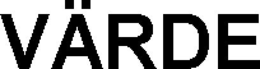 VÄRDE trademark