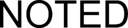 NOTED trademark