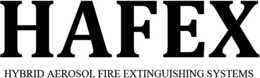 HAFEX HYBRID AEROSOL FIRE EXTINGUISHING SYSTEMS trademark