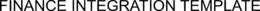 FINANCE INTEGRATION TEMPLATE trademark