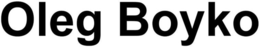 OLEG BOYKO trademark