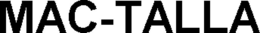 MAC-TALLA trademark
