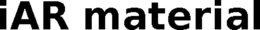 IAR MATERIAL trademark