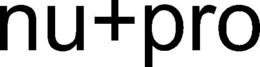NU+PRO trademark