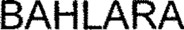 BAHLARA trademark