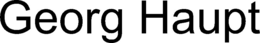 GEORG HAUPT trademark