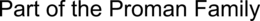 PART OF THE PROMAN FAMILY trademark
