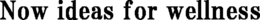 NOW IDEAS FOR WELLNESS trademark