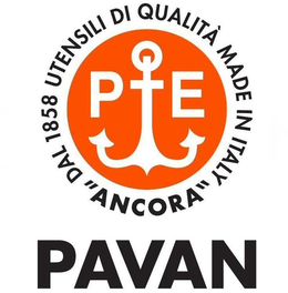 P E DAL 1858 UTENSILI DI QUALITA' MADE IN ITALY "ANCORA" PAVAN trademark