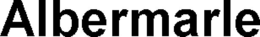 ALBERMARLE trademark