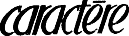 CARACTÈRE trademark