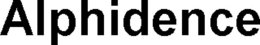 ALPHIDENCE trademark