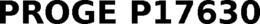 PROGE P17630 trademark