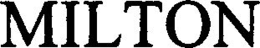 MILTON trademark