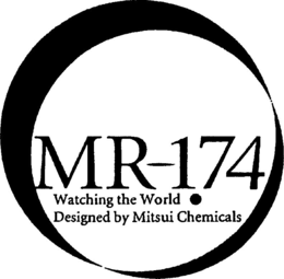 MR-174 WATCHING THE WORLD·  DESIGNED BY MITSUI CHEMICALS trademark