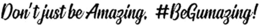 DON'T JUST BE AMAZING. # BEGUMAZING! trademark