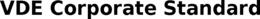 VDE CORPORATE STANDARD trademark
