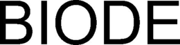 BIODE trademark