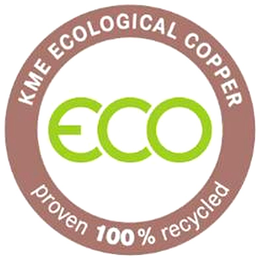 KME ECOLOGICAL COPPER ECO PROVEN 100% RECYCLED trademark