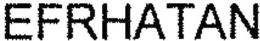 EFRHATAN trademark