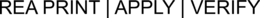 REA PRINT | APPLY | VERIFY trademark