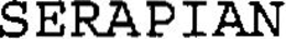 SERAPIAN trademark