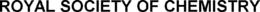 ROYAL SOCIETY OF CHEMISTRY trademark