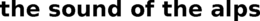 THE SOUND OF THE ALPS trademark