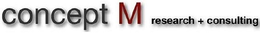CONCEPT M RESEARCH + CONSULTING trademark