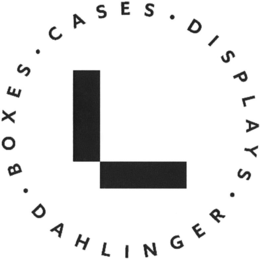 DAHLINGER · BOXES · CASES · DISPLAYS · trademark
