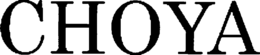 CHOYA trademark