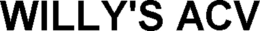 WILLY'S ACV trademark