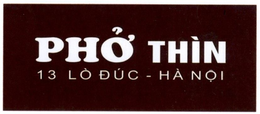 PHO THÌN 13 LÒ ÐÚC - HÀ NOI trademark