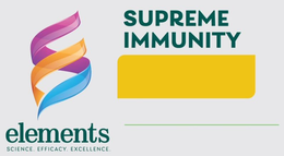 SUPREME IMMUNITY ELEMENTS SCIENCE. EFFICACY. EXCELLENCE. trademark