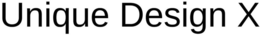 UNIQUE DESIGN X trademark