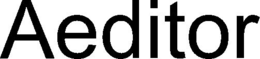 AEDITOR trademark