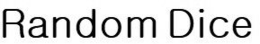 RANDOM DICE trademark